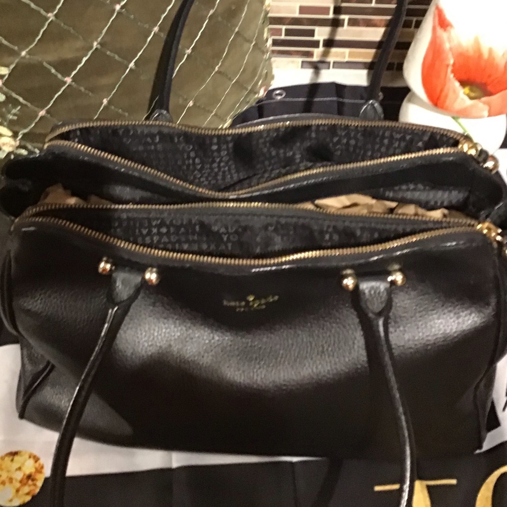 KATE SPADE ♠️Charles Street Brantley Black Pebbled Bag - Picture 9 of 14